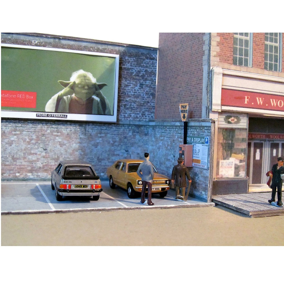Thumbnail: CPW Car Park Wasteground with (8) posters 1/76