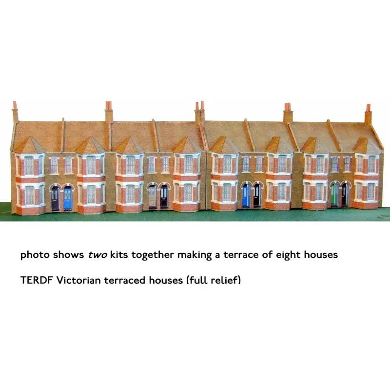 Thumbnail: TERDF Victorian terraced houses full relief 1/76