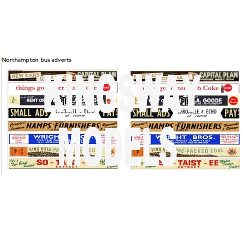 1/76 Side adverts Northampton Kingsway Models