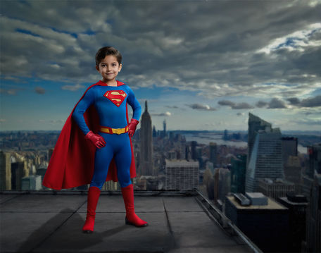 Superheroes Costume Portrait Paintings