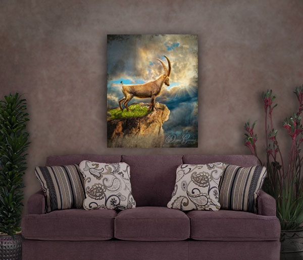Thumbnail: Longhorn Mountain Goat Wildlife Painting