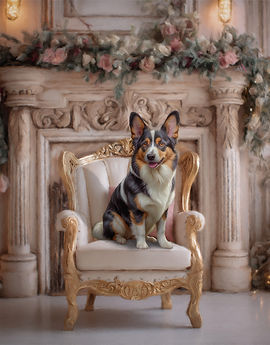 Victorian Rose Custom Pet Portrait Paintings