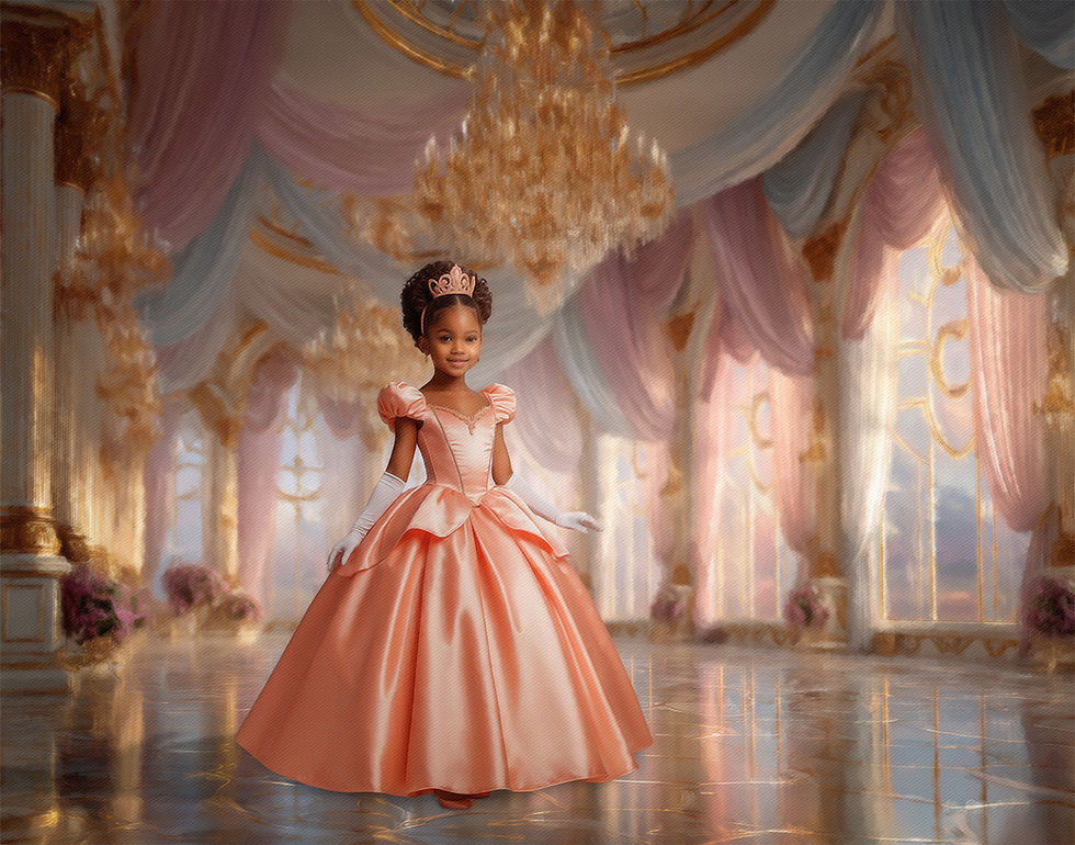 Thumbnail: Princess Child Fairytale Costume Portrait Painting