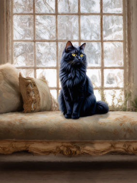 Custom Victorian 3 Season Room Pet Portrait Paintings