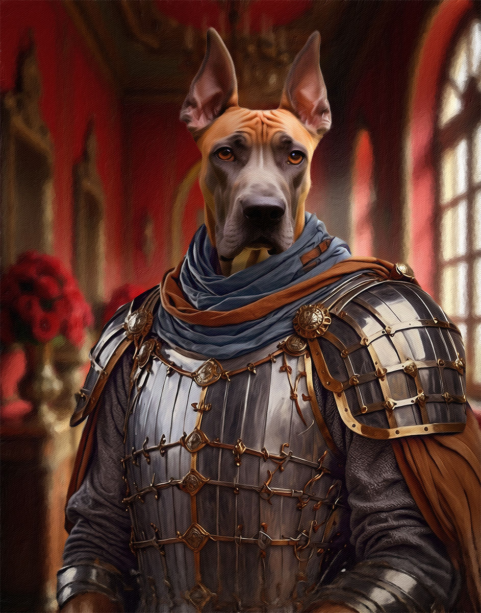 Thumbnail: Lord Eldrich Knight Pet Period Style Custom Painting