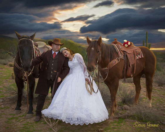 Custom Commission Wedding Portrait