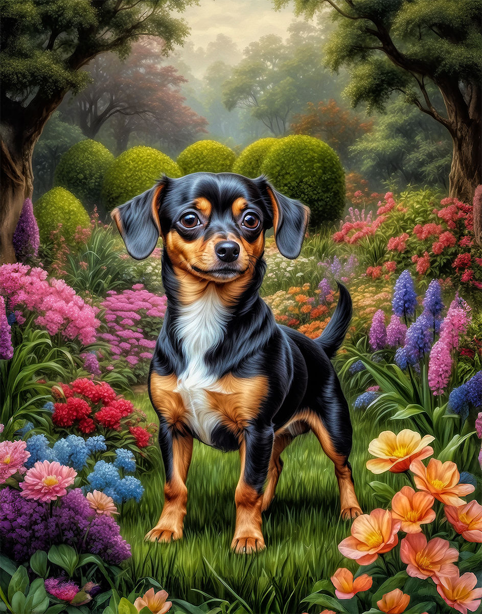 Thumbnail: Chiweenie Dog Portrait Paintings