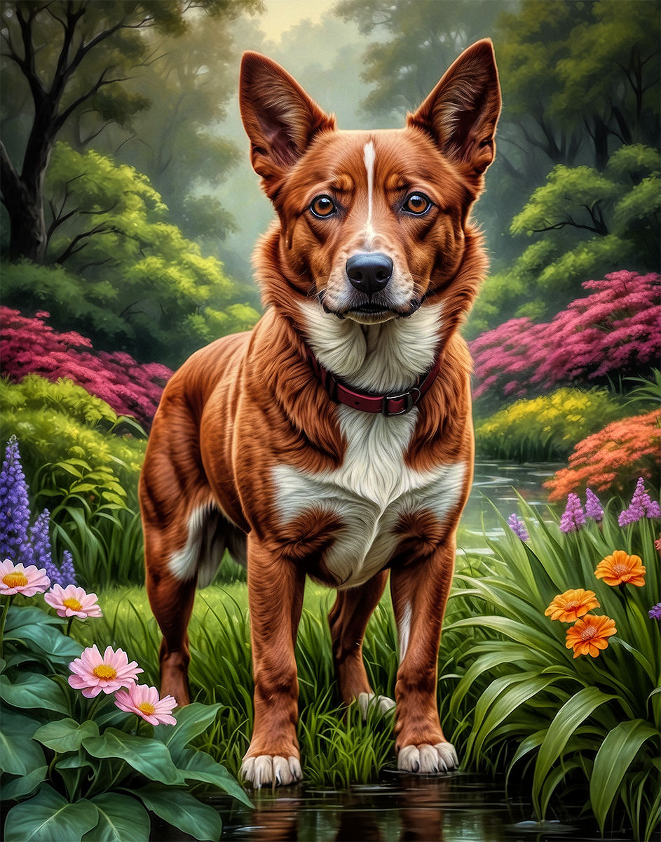 Thumbnail: Australian Cattle Dog Portrait Paintings