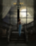 Celestial Whispers Gothic Dark Fantasy Painting