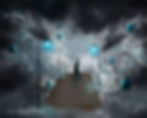 Teal Dreamscape Dark Fantasy Digital Painting