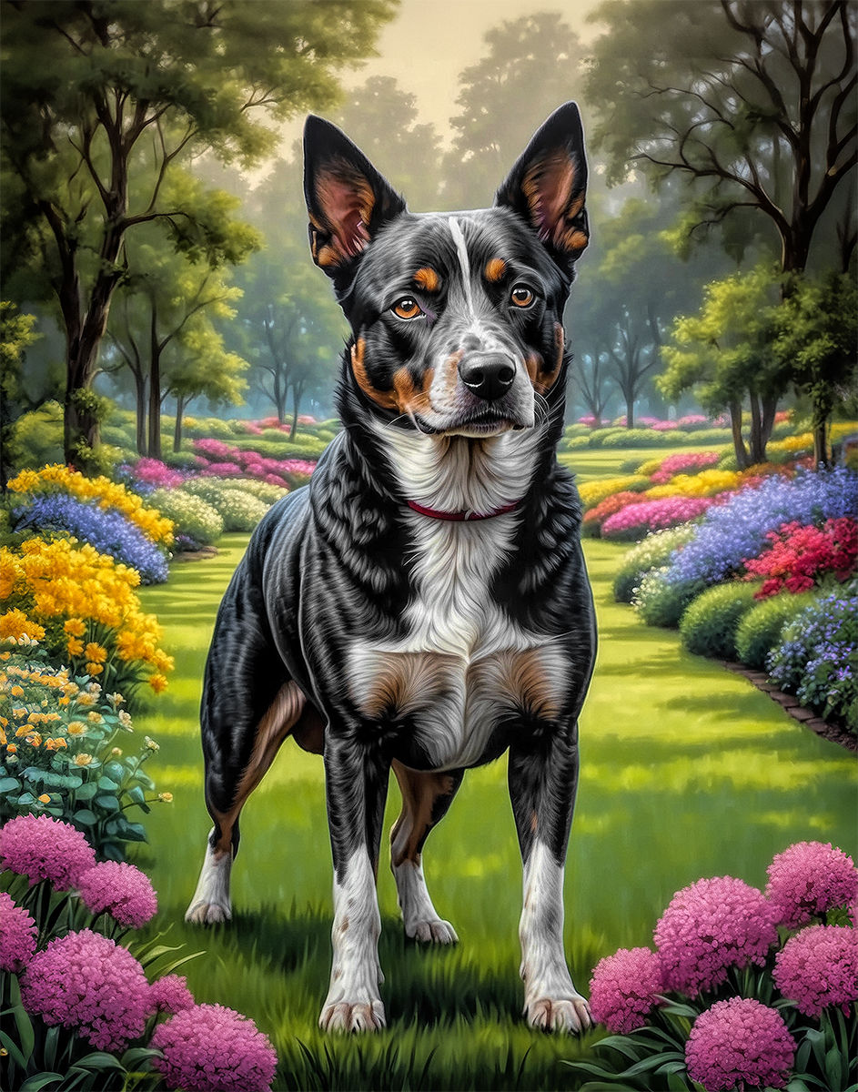 Thumbnail: Australian Cattle Dog Portrait Paintings