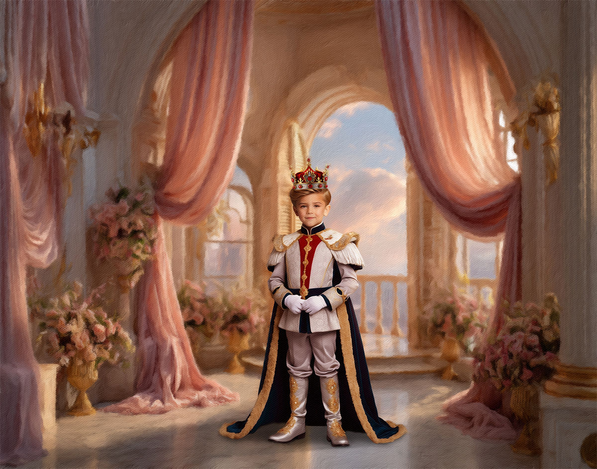 King Boy Child Fantasy Customized Photo Paintings