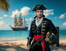Pirate Custom Portrait Paintings for Men and Women