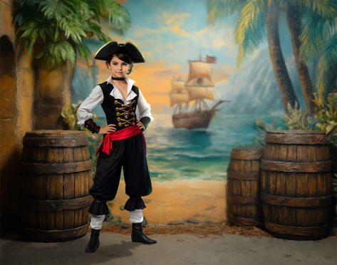 Pirate Costume Portrait Paintings