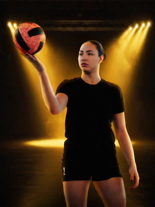 Volleyball Custom Portrait Paintings