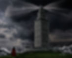 Tower of Hercules Lighthouse Digital Painting