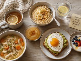 Simple comforting meals supporting eating for your body on high pain days