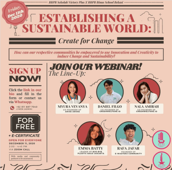 Establishing A Sustainable World: Create for Change