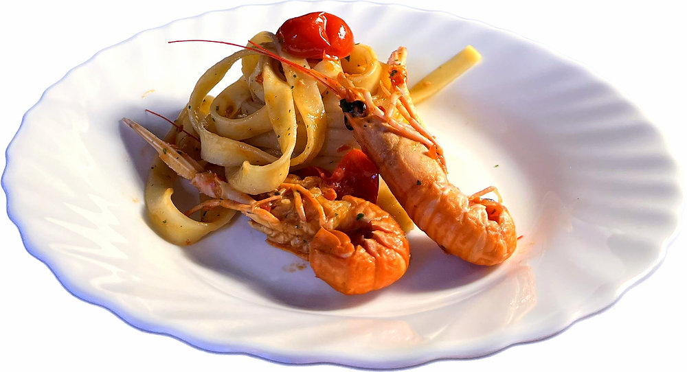 Tagliolini alla bisque di scampi