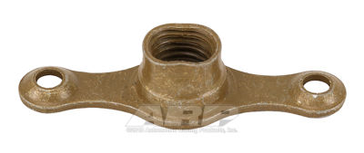 ARP 200-9107 1/4-28 plate nut, 2-lug fixed w/ctr sunk rivet hole