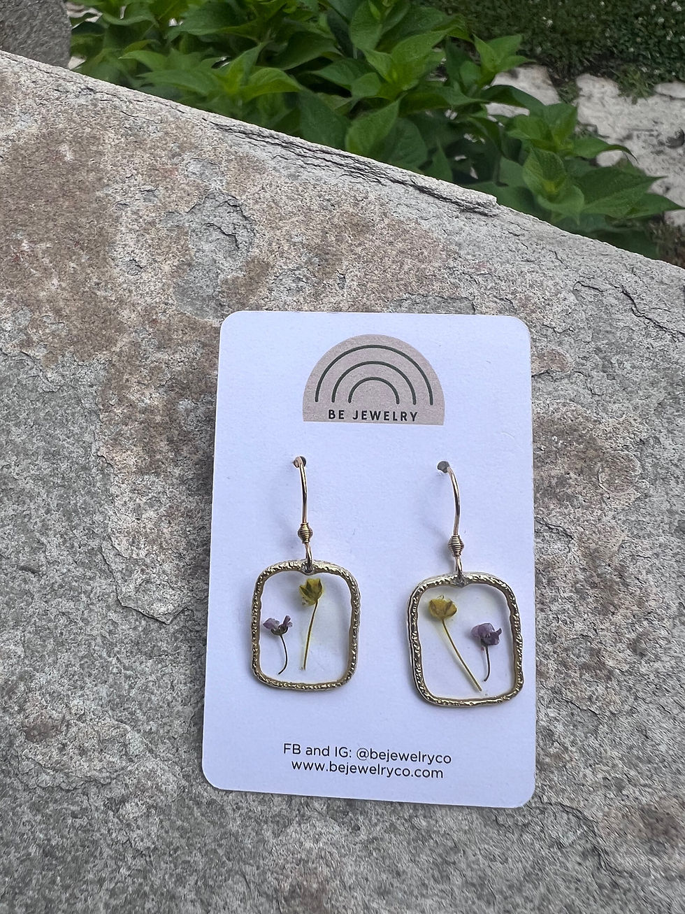 Thumbnail: Small Presser Flower Earrings
