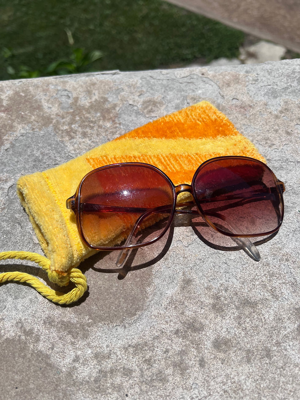 Thumbnail: Sunglass Case made from Upcycled Vintage Towel