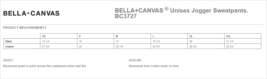 Thumbnail: Nonotuck Bella+Canvas Unisex Jogger Sweatpants Adult Black