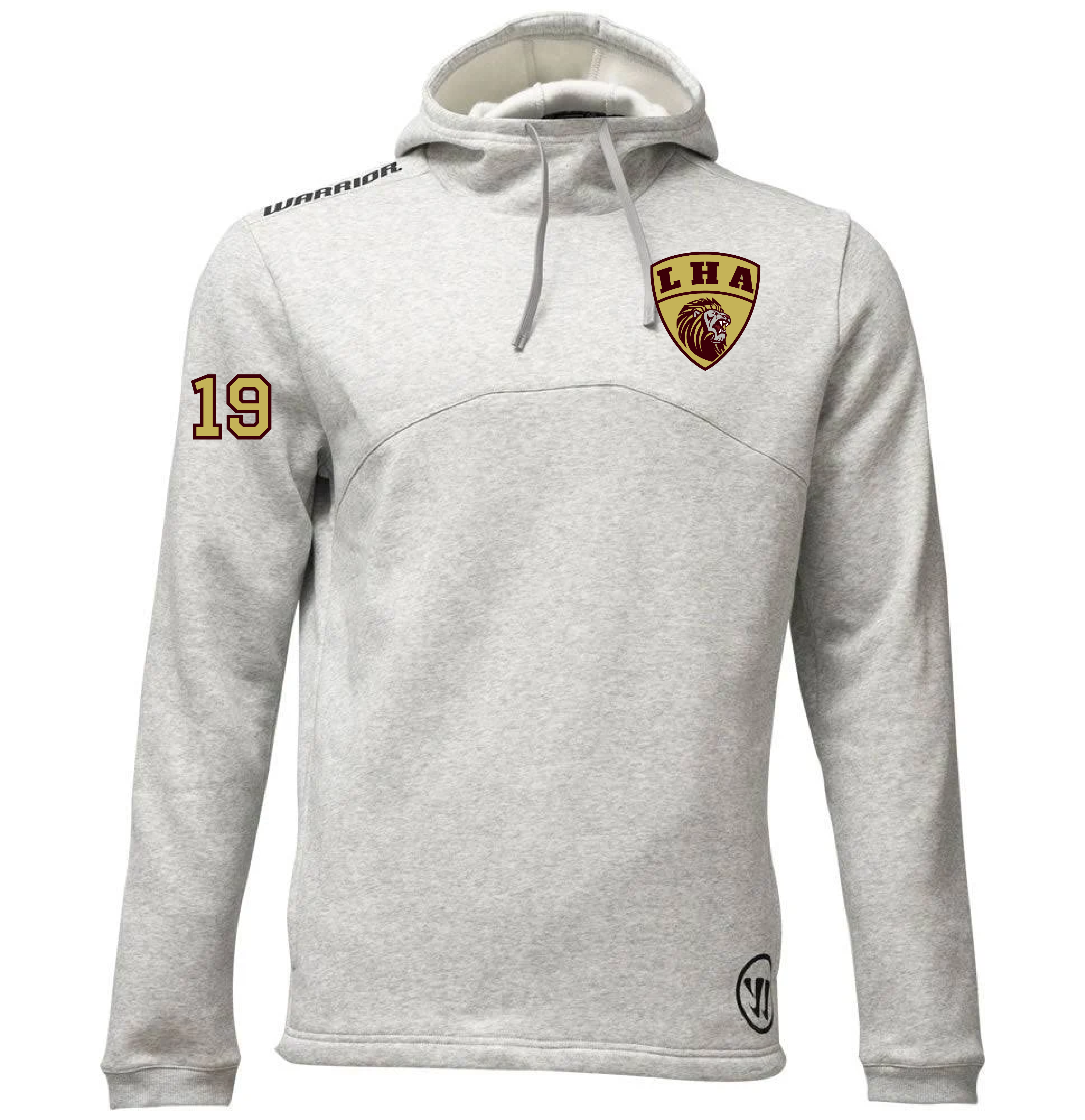 Ludlow LHA Hockey Warrior Street OH Hoodie Light Gray - Adult