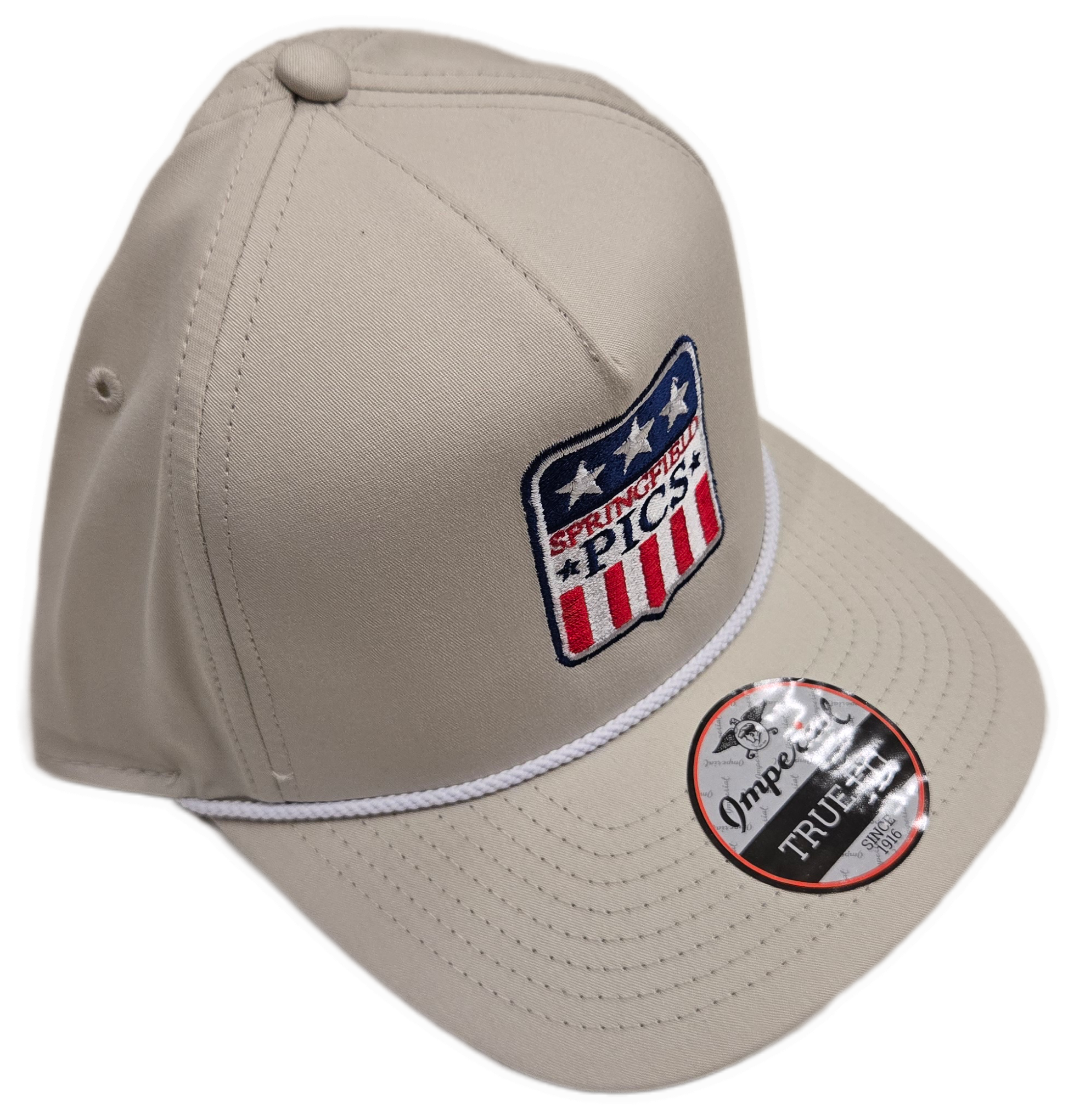 Springfield PICS Snap Back Rope Hat Putty/White