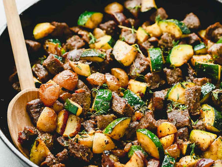 One-Pan Beef & Zucchini Skillet