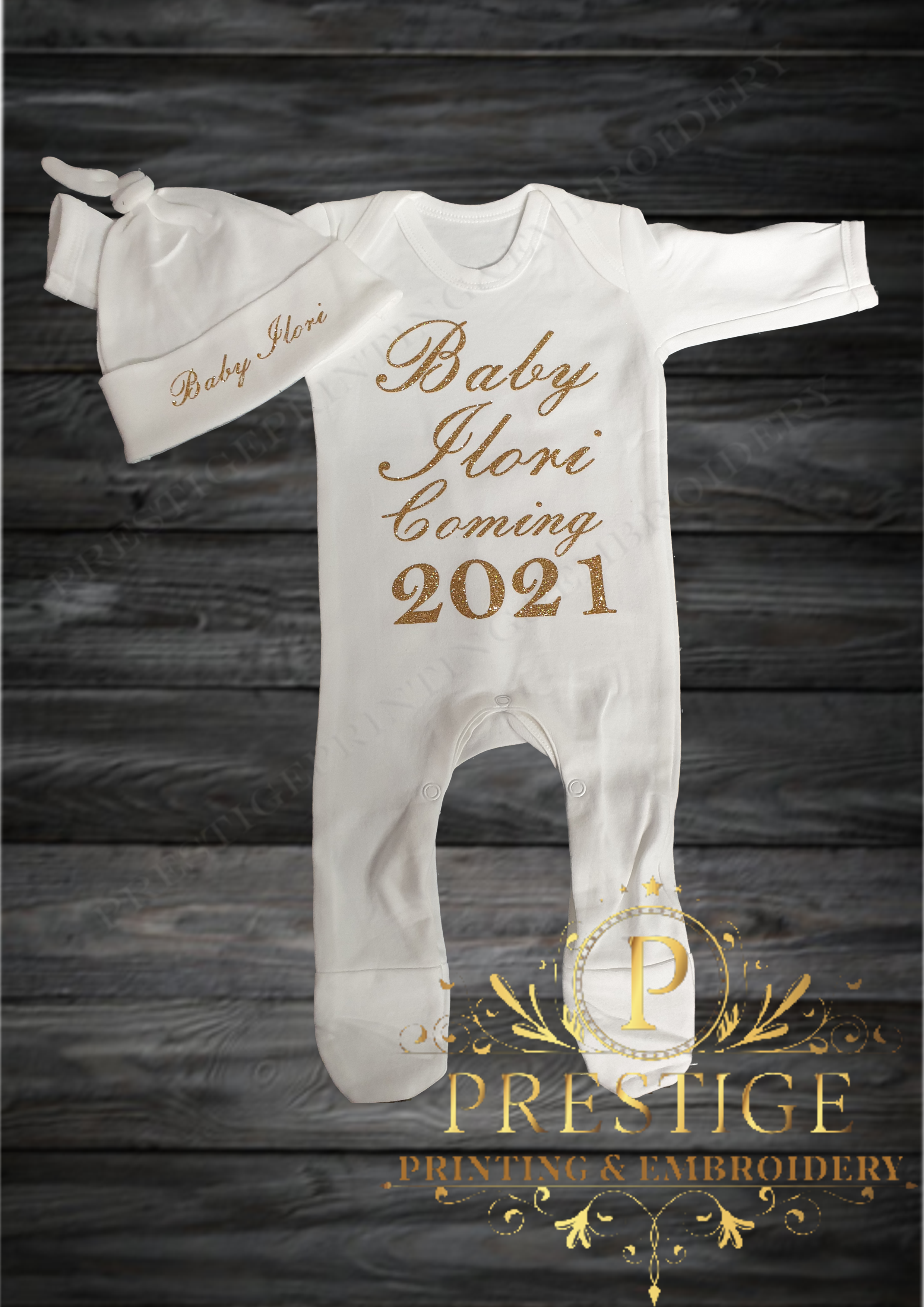 Baby Announcement Set Glitter