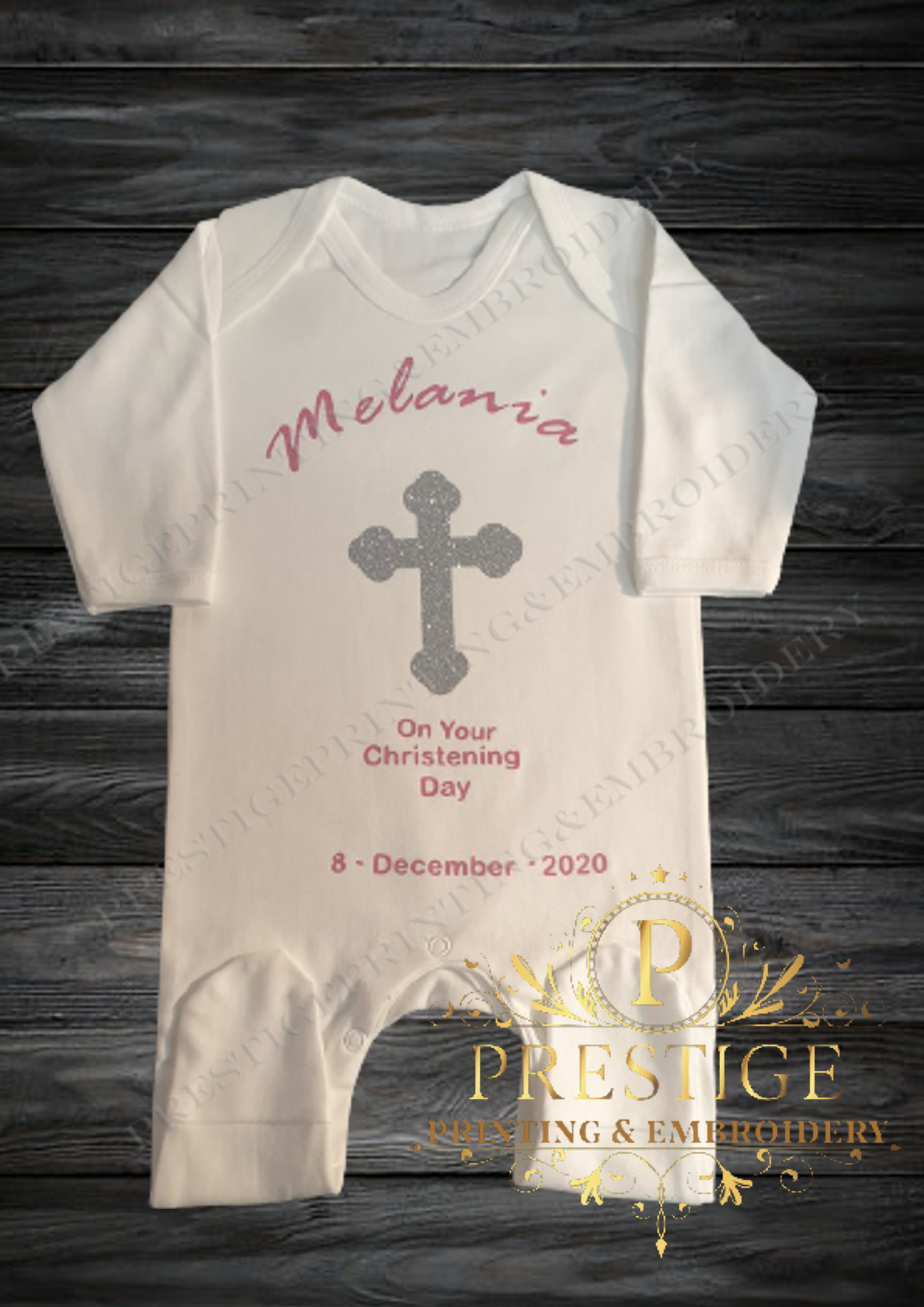 Personalised Christening Romper