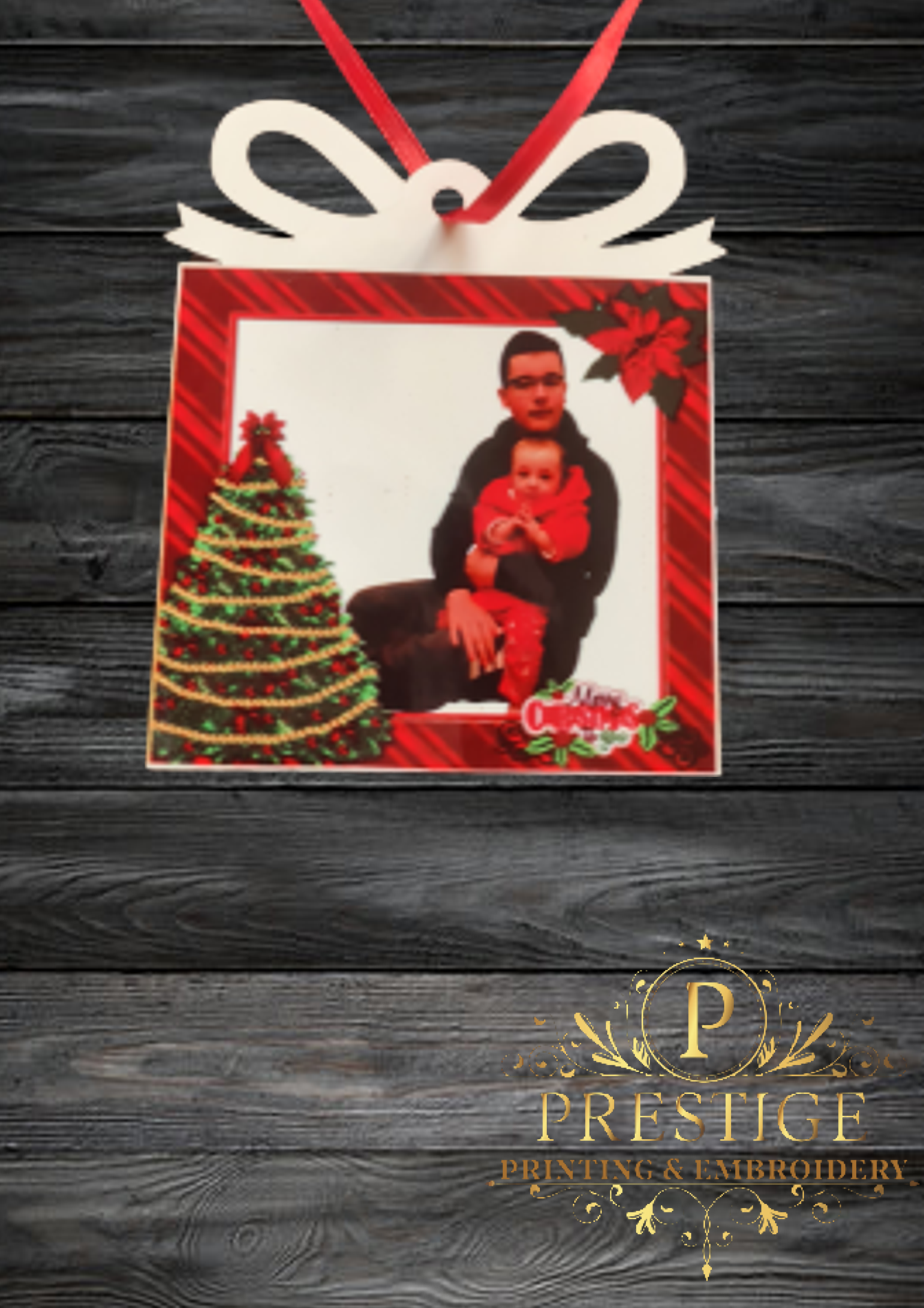 Personalised photo present shape decoration