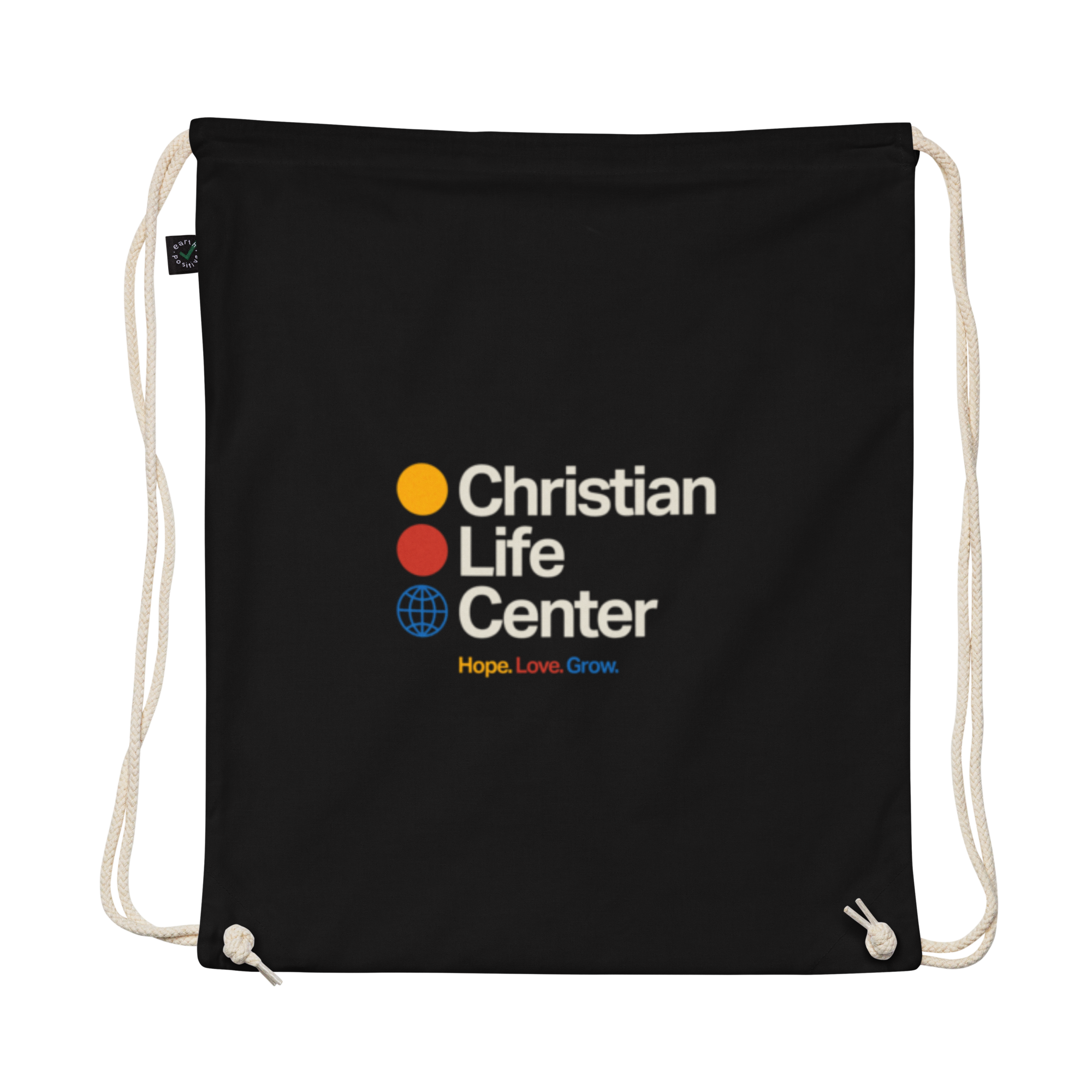 Organic cotton drawstring bag