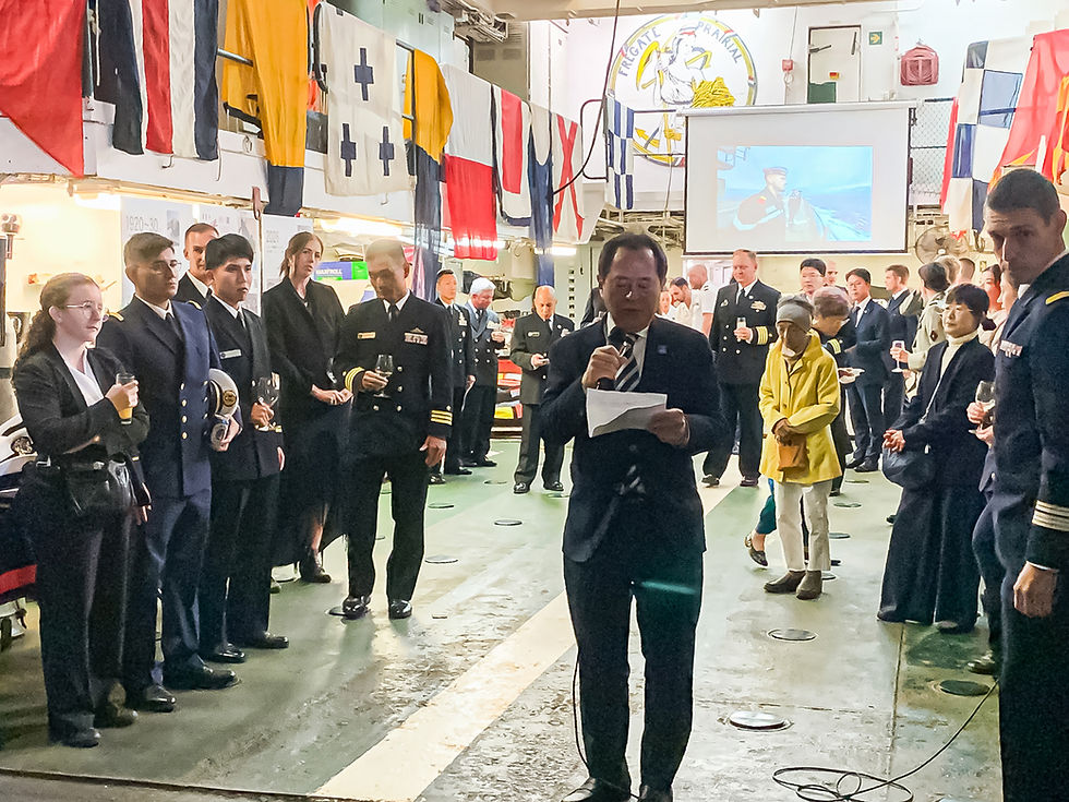 フランス大使館主催の船上パーティー