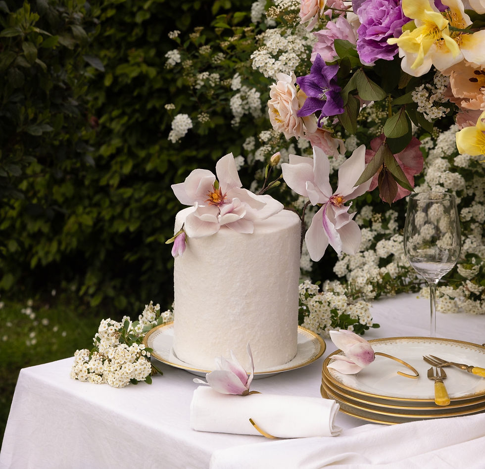 Rond de serviette élégant - fleur de magnolia