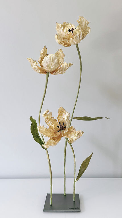 Sculpture de tulipes