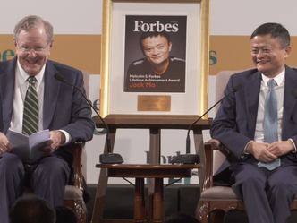 Jack Ma receives lifetime achievement award from Forbes