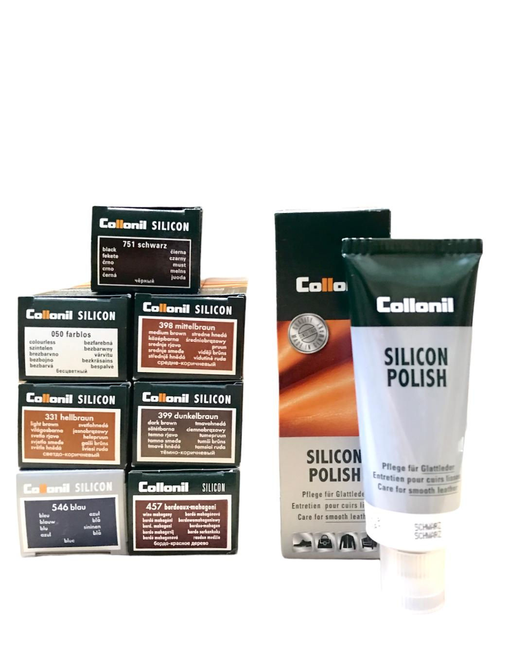 Crema ravvivante per calzature e pellame Silicon Polish Collonil