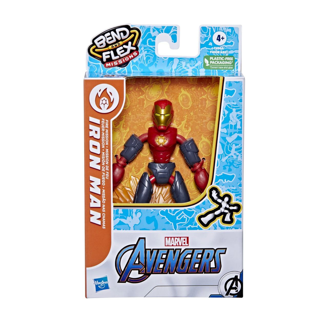 Homem de Ferro Marvel Bend and Flex