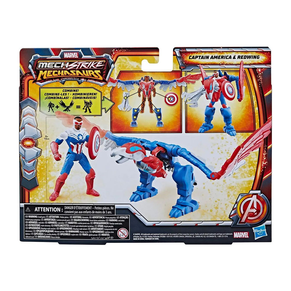 Miniatura: Capitão America - Marvel Mech Strike Mechasaurs