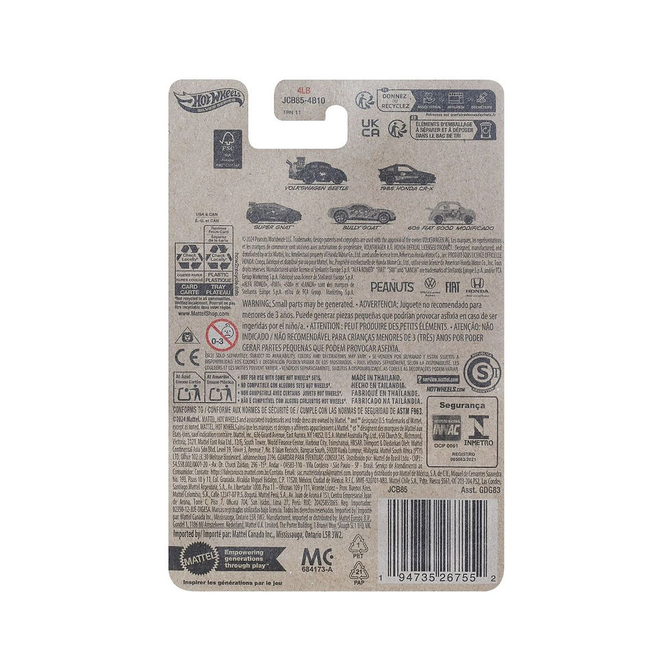 Miniatura: Hot Wheels Super Gnat – Turma do Peanuts 3/5
