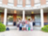 A group of PC'22 members pose in front of Julia Tutwiler Hall.