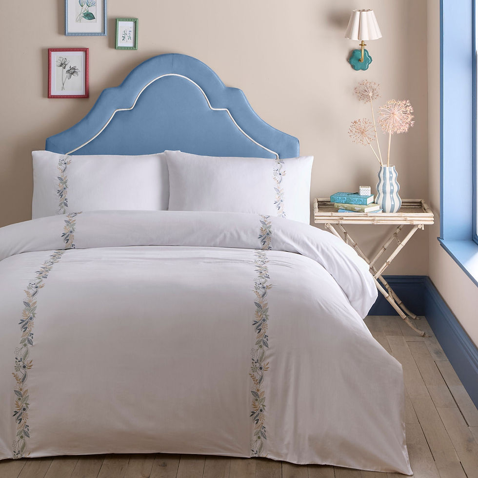 Appletree - Julianna Embroidery - Duvet Cover Set - White