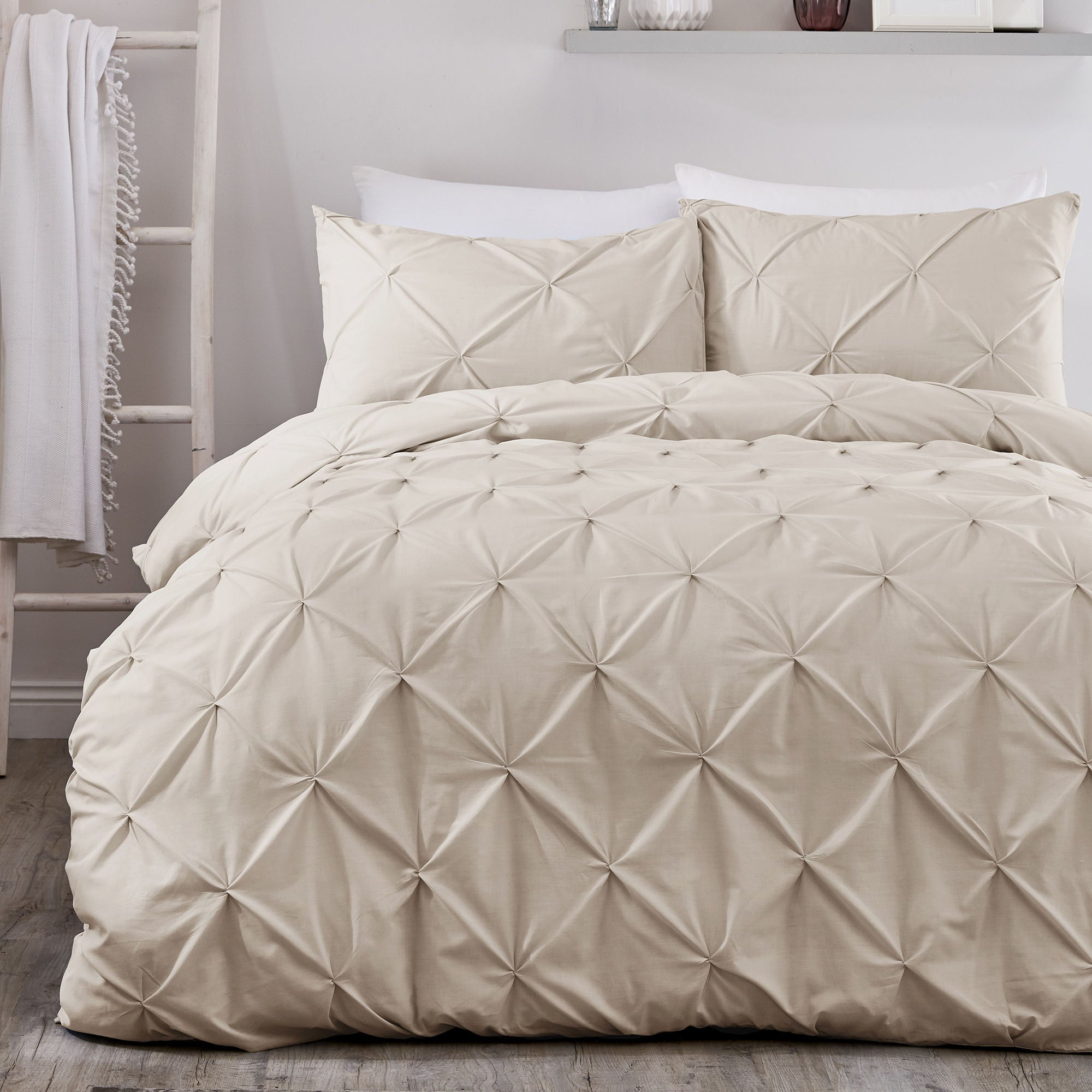 Serene - Lara - Duvet Cover Set - Natural - Super-King