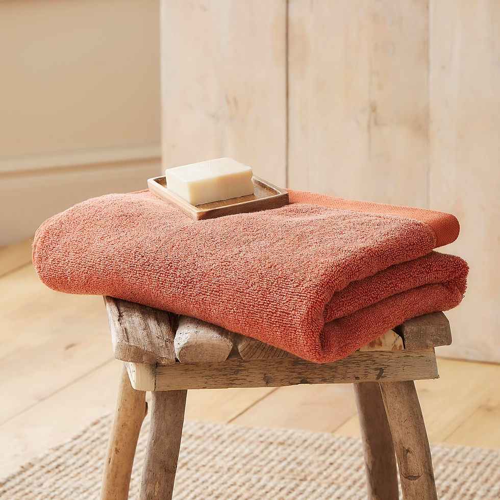 Drift - Abode Eco - Bath Sheets - Terracotta - 90x150 cm
