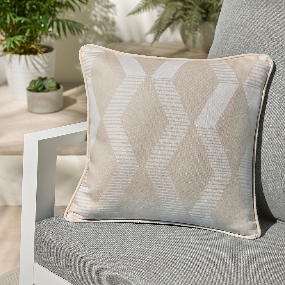 Fusion - Rico - Filled Cushion - Natural - 43x43cm