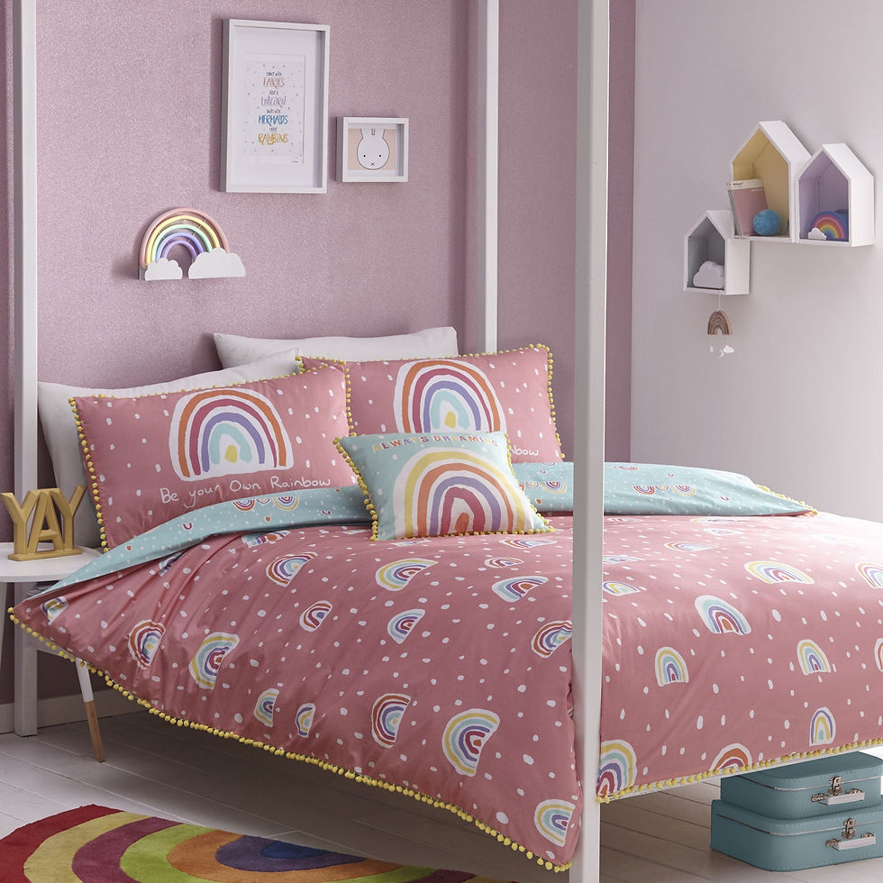Appletree - Rainbow Pom - Duvet Cover Set - Multi