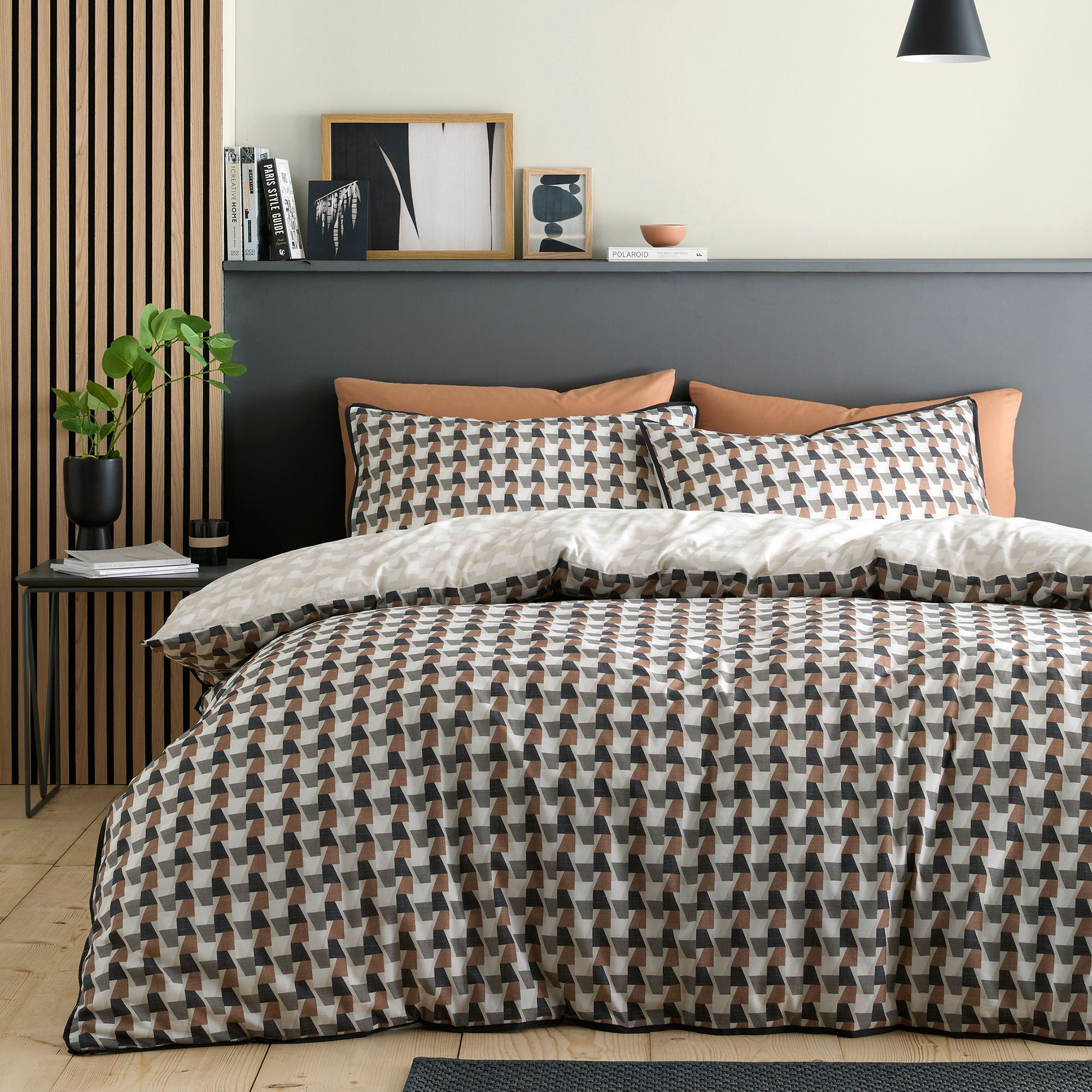 Appletree - Jett - Duvet Cover Set - Brown/Bracken - Single