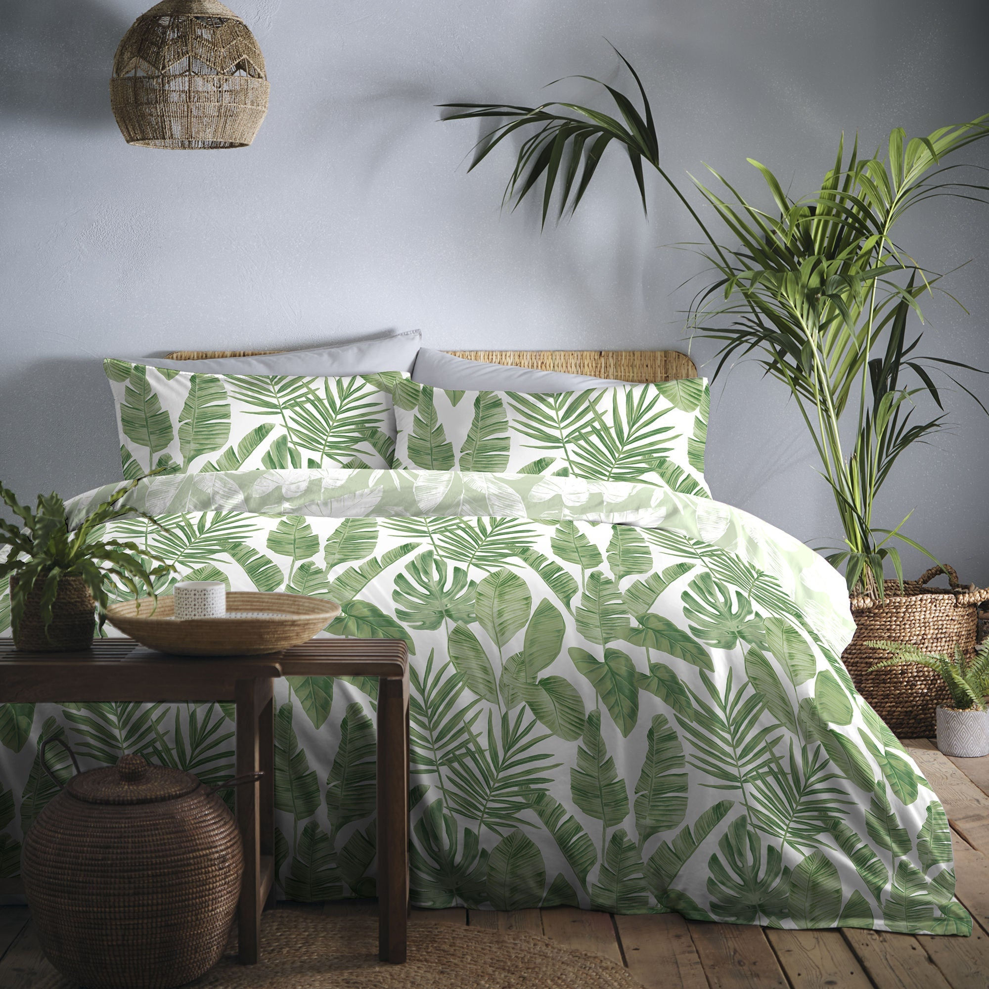 Dreams & Drapes - Tahiti - Duvet Cover Set - Green - Single